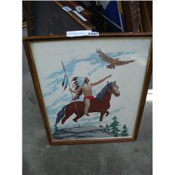 OIL ON BOARD PAINTING AND GUACHE ON BOARD PAINTING