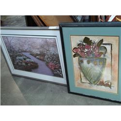 TWO FRAMED PRINTS