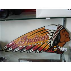 METAL INDIAN MOTORCYCLE SIGN