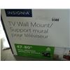 Image 2 : NEW OVERSTOCK INSIGNIA 47-80 INCH FULL MOTION TV WALL MOUNT, COMPLETE, UP TO 110 LBS