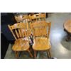 Image 2 : 4 OAK DINING CHAIRS