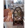 Image 1 : BOMBAY COMPANY BRASS AND WOOD WINE HOLDER