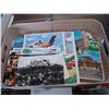 Image 2 : TRAY OF OLD POSTCARDS, STAMPS AND COMPLETE SET OF WESTER SCENIC VIEWS PICTURES