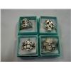Image 1 : FOUR STAINLESS BIKER RINGS