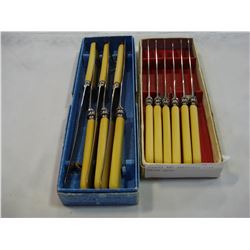 ROGERS AND SHEFFIELD FISH KNIFE SETS