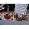 Image 1 : JAPANESE POTTERY MUGS YELLOW STAINED GLASSES