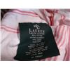 Image 3 : 2 KINGSIZE DUVET COVERS - PINK STRIPED RALPH LAUREN AND BLUE STRIPED W/ SHAMS