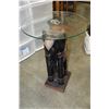 Image 1 : GLASSTOP ELEPHANT END TABLE