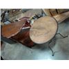Image 1 : SMALL 3 TIER D TABLE AND ROUND END TABLE