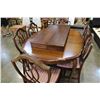 Image 2 : 1960S DINING TAB;E W/ 6 CHAIRS AND 2 LEAFS