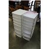 Image 1 : 4 PLASTIC STORAGE ORGANIZERS