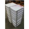 Image 2 : 4 PLASTIC STORAGE ORGANIZERS