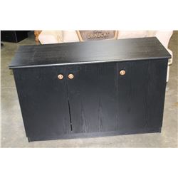 MODERN BALCK 3 DRAWER SERVING CABINET