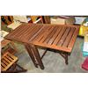 Image 3 : FOLDING PATIO TABLE W/ 2 FOLDING CHAIRS