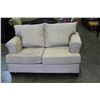 Image 1 : BEIGE MICROFIBER LOVESEAT