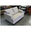 Image 2 : BEIGE MICROFIBER LOVESEAT