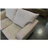 Image 3 : BEIGE MICROFIBER LOVESEAT
