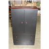 Image 1 : 2 DOOR BLACK WARDROBE