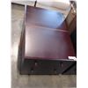 Image 1 : PAIR OF BLACK 2 DRAWER NIGHTSTANDS
