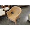 Image 1 : WICKER ARM CHAIR