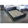 Image 1 : BLACK QUEENSIZE MODERN BEDFRAME