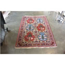 HAND MADE HAND KNOTTED PERSIAN AREA CARPET 75 BY 50 INCH