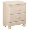 Image 2 : ASHLEY FURNITURE FLOOR MODEL QUEEN SIZE CONTEMPORARY WHITE BEDFRAME AND 2 MATCHING ENDTABLES RETAIL 