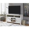 Image 1 : NEW ASHLEY SIGNATURE DESIGN WHITE FINISH CONTEMPORARY TV STAND WITH STORAGE RETAIL $1299