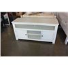 Image 2 : NEW ASHLEY SIGNATURE DESIGN WHITE FINISH CONTEMPORARY TV STAND WITH STORAGE RETAIL $1299