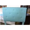 Image 2 : NEW ASHLEY FURNITURE TEAL TUFTED TWIN SIZE HEADBOARD RETAIL $399