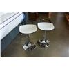 Image 2 : PAIR OF BRAND NEW MODERN WHITE AND BLACK GAS LIFT BARSTOOLS RETAIL $149 EACH