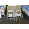 Image 2 : 2 NEW ALUMINUM AND WICKER FRAMED TALL PATIO BARSTOOL