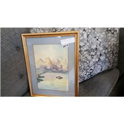 FRAMED WATERCOLOR PAINTING