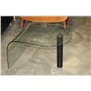 Image 1 : FOLDING END TABLE AND GLASS END TABLE