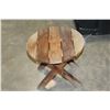 Image 3 : FOLDING END TABLE AND GLASS END TABLE