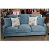 Image 3 : NEW COMFORTLAND 3 PIECE FABRIC AND FEATHER DOWN SOFA, LOVESEAT AND CHAIR, WITH THROW PILLOWS, RETAIL
