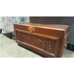 HAND CARVED EASTERN TRUNK