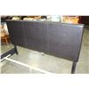 Image 3 : NEW ASHLEY KINGSIZE BROWN LEATHER PANEL PLATFORM BEDFRAME RETAIL $1099