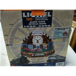 100TH ANNIVERSARY LIONEL TRAIN ALARM CLOCK NEW IN BOX
