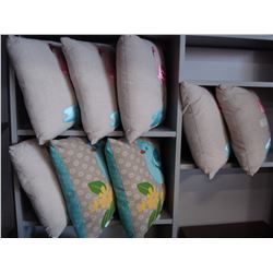 LOT OF NEW THROW PILLOWS