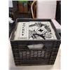 Image 1 : BLACK CRATE OF SPORTS CARDS