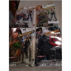 SET OF 4 DANGER GIRL ACTION FIGURES