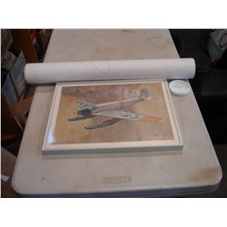 LED ZEPPELIN BLACKLIGHT POSTER AND PLANE PRINT