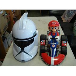 MARIO RC AND STORMTROOPER HELMET