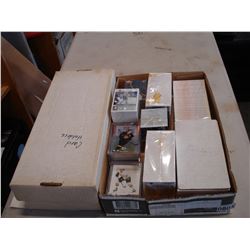 TRAY OF CARDS AND CARD HOLDERS