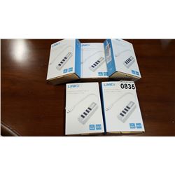 5 NEW USB 3.0 TYPE C HUBS RETAIL $100