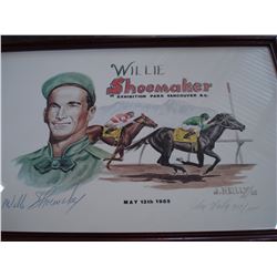 WILLIE SHOEMAKER LIMITED EDITION PRINT 309/1000