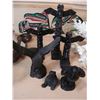 Image 1 : LOT OF TOTEM POLES AND BIRD FIGURES