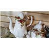Image 3 : 2 OLD COUNTRY ROSE TEAPOTS CRACK IN LID