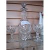 Image 1 : CRYSTAL DECANTER AND 4 GLASSES